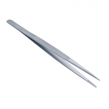 Pinza acero inox rectas 16 cm. con ranuras interiores| Incogal