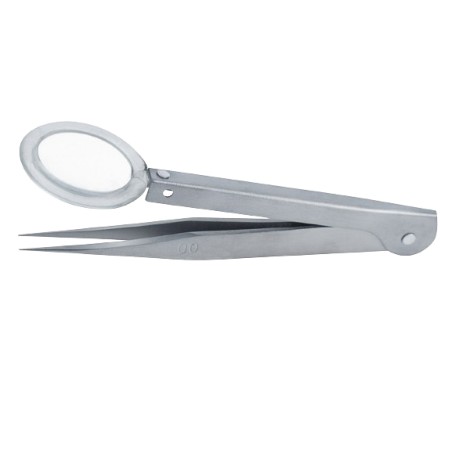 Pinza Con Lupa X3, 120 mm| Incogal