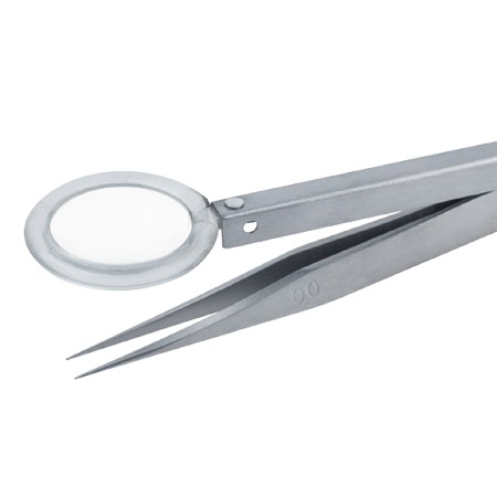 Pinza Con Lupa X3, 120 mm| Incogal 2