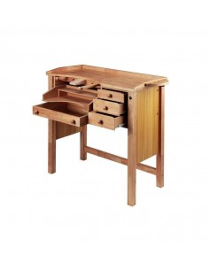 Mesa trabajo joyero 1 puesto madera maciza durston| Incogal 2