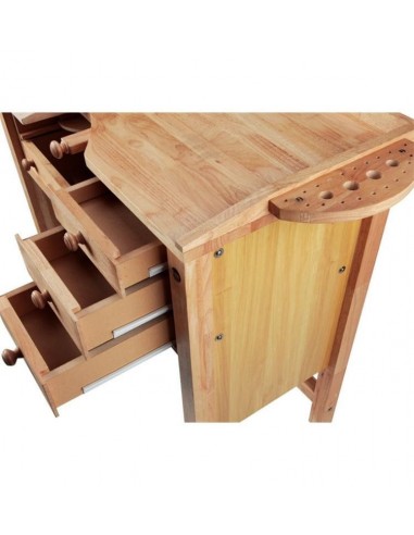 Mesa trabajo joyero 1 puesto madera maciza durston| Incogal