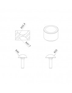 Juego de punzones de doming extra grande 95-110 mm durston| Incogal 2