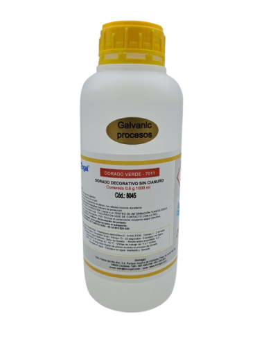 Dorado decorativo sin cianuro Verde 7011 Acicrom®| Incogal