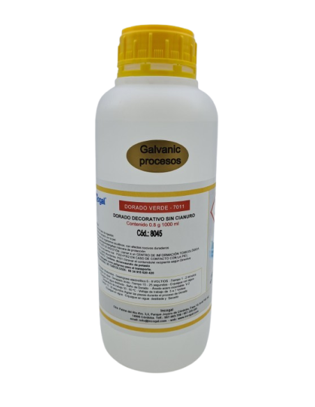 Dorado decorativo sin cianuro Verde 7011 Acicrom®| Incogal