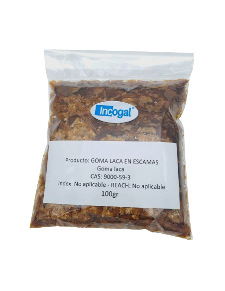 Goma laca en escamas 100 gr| Incogal