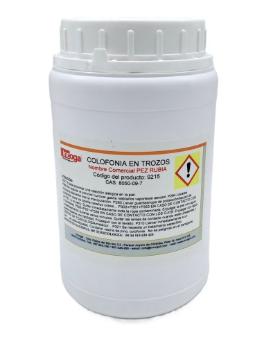Colofonia en trozos (pez rubia) 800 gr| Incogal