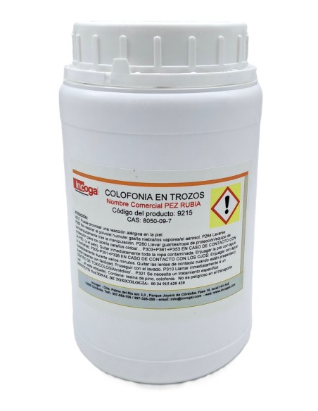 Colofonia en trozos (pez rubia) 800 gr| Incogal