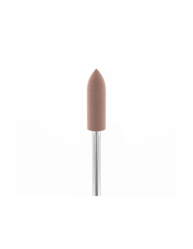 Pulidor silicona montado cilindrico marron (fino)| Incogal
