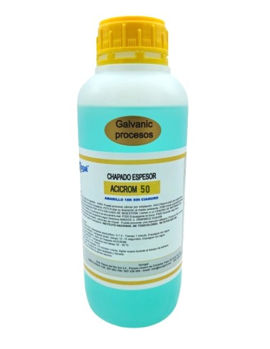 Chapado de oro Acicrom 50 oro 18k suave Acicrom®| Incogal