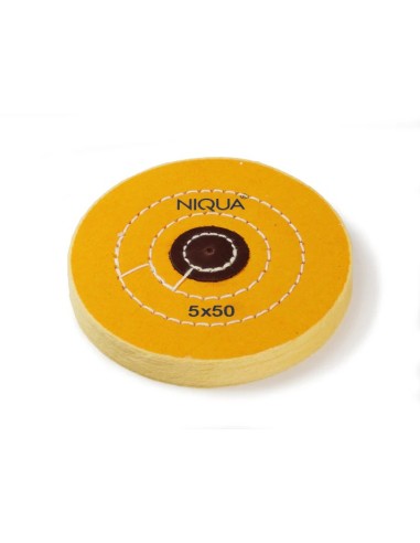 Disco de pulir 125X50 algodón amarillo Maillefer/ Super Q| Incogal