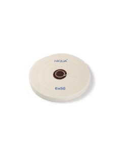 Disco pulidor blanco 150 mm algodón 50 hojas | pulido final joyería oro plata SUPER Q