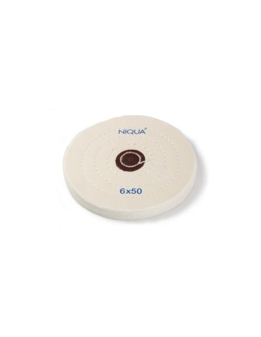 Disco pulidor blanco 150 mm algodón 50 hojas | pulido final joyería oro plata SUPER Q