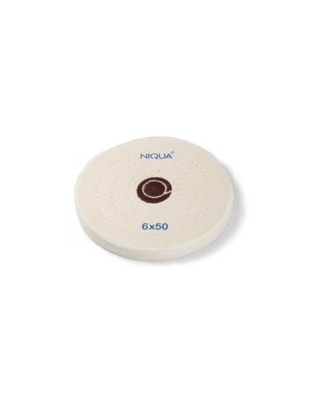 Disco pulidor blanco 150 mm algodón 50 hojas | pulido final joyería oro plata SUPER Q