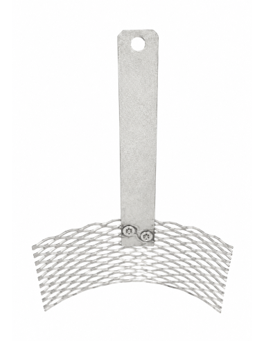 Ánodo de titanio platinado 100 × 50 mm curvo, mango recto| Incogal
