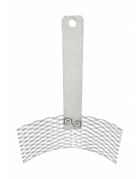 Ánodo de titanio platinado 100 × 50 mm curvo, mango recto| Incogal