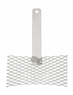 Ánodo de titanio platinado 100 × 50 mm curvo, mango recto| Incogal