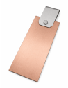 Ánodo cobre electrolítico 100x50x1.5 mm con soporte| Incogal