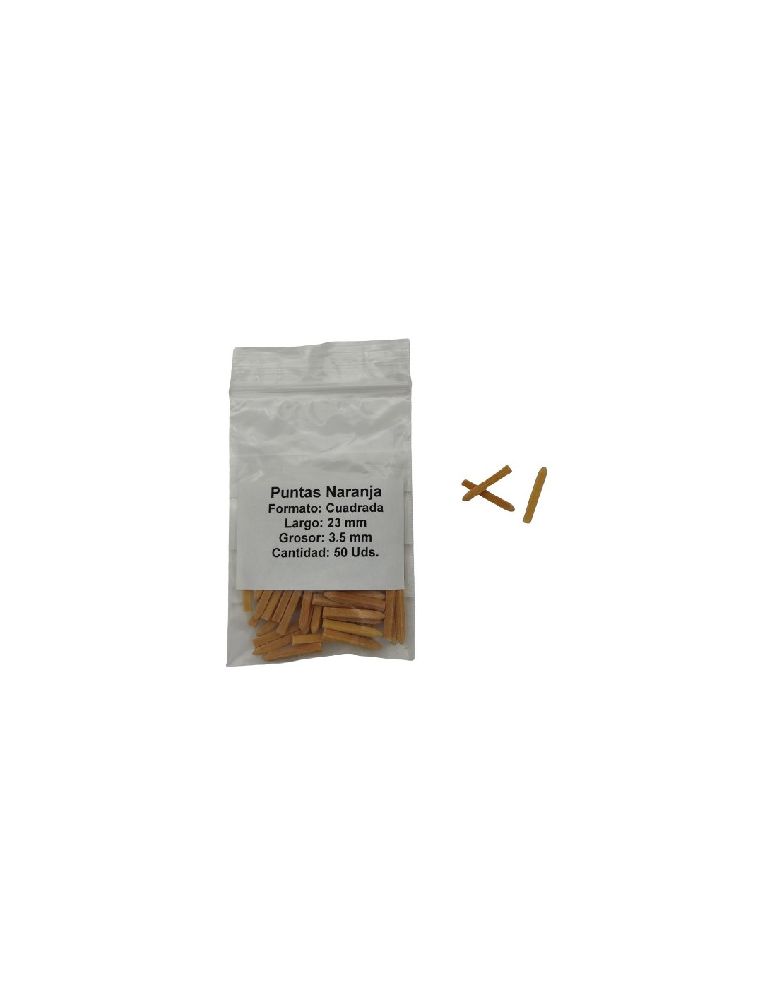 20x Puntas De Fibra Chapadas En 2,25 Cm X 0,35 Cm | Envío Gratis